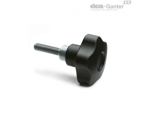 Лепестковая ручка с функцией защиты VCTS-Z-50-SST-p-M10x40 (169804) ELESA+GANTER