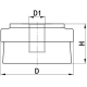 Виброопора MDA8010B EMES