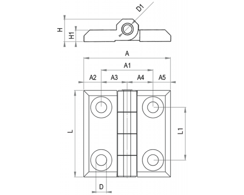 Петли PM75X65 EMES