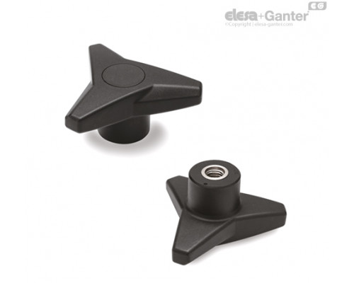 Трёхлепестковая ручка VB.839/80 SST-M10-C9 (64678-C9) ELESA+GANTER