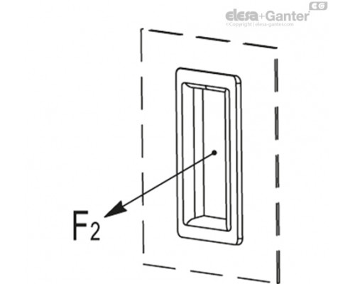 Двунаправленная ручка-купе ERB.115-PF-AE-V0-C1 (150901-C1) ELESA+GANTER