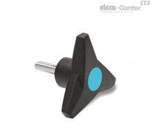 Трёхлепестковая ручка VB.839/63 p-M8x25-SOFT-C5 (64822-C5) ELESA+GANTER