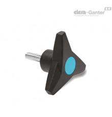 Трёхлепестковая ручка VB.839/80 p-M10x30-SOFT-C5 (64866-C5) ELESA+GANTER