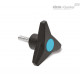Трёхлепестковая ручка VB.839/63 p-M8x25-SOFT-C5 (64822-C5) ELESA+GANTER