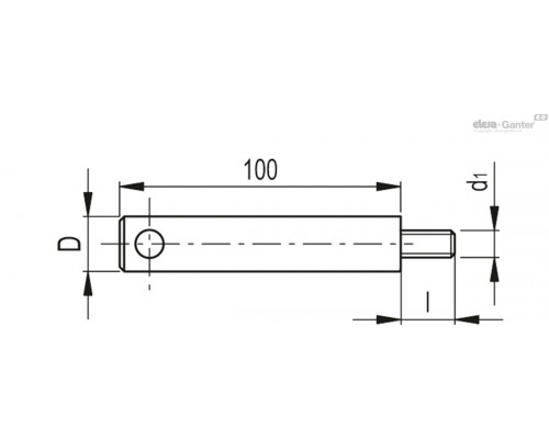 Крепёжный штифт MPG-P14-M10x17 (419512) ELESA+GANTER