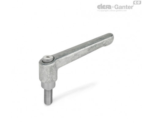 Регулируемая ручка рычажного типа GN 300.1-78-M10-50-RH ELESA+GANTER