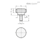 Винт с накаткой GN 535-20-M5-16-MT ELESA+GANTER
