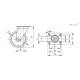 Колесико RE.F4-100-SSL-H (451421) ELESA+GANTER