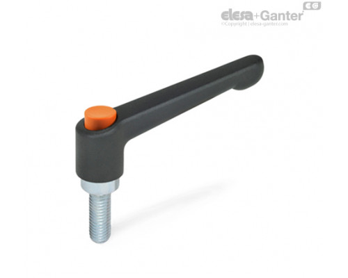 Регулируемая ручка рычажного типа GN 303.2-78-M10-50-SW-G ELESA+GANTER