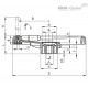 Маховик с одной спицей EMW.350+IR-A-20-B2 (204711-B2) ELESA+GANTER