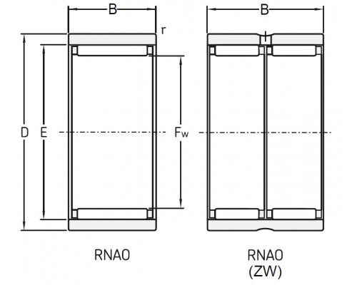 Подшипник RNAO 6X13X8 TN