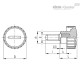 Ручка с рифлением BT.16 AV-p-M4x10 (7351) ELESA+GANTER