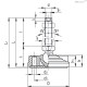 Регулируемая опора LV.F-80-14-AS-STP-M10x99 (314233) ELESA+GANTER