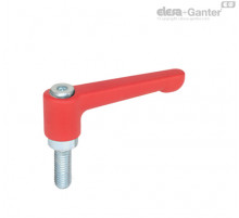 Плоская регулируемая ручка рычажного типа GN 302.2-63-M6-32-RS ELESA+GANTER