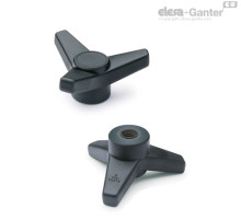 Трёхлепестковая ручка VB.639/80 A-8 (65672) ELESA+GANTER