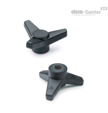Трёхлепестковая ручка VB.639/45 A-6 (65531) ELESA+GANTER