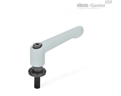 Регулируемая ручка рычажного типа GN 307-30-M5-20-SR ELESA+GANTER