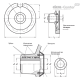Предохранительный маховик GN 321.6-160-K16-D ELESA+GANTER