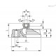 Регулируемая опора LV.F-80-14+SJF-M6 (300141) ELESA+GANTER
