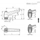 Регулируемая ручка MR.40 A-M4-C9 (41121) ELESA+GANTER