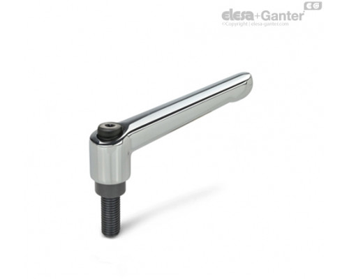 Регулируемая ручка рычажного типа GN 300-92-M12-16-CR ELESA+GANTER