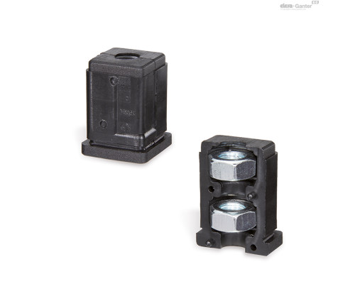 Торцевая заглушка NDE.Q-20x1.5-M8 (430751) ELESA+GANTER