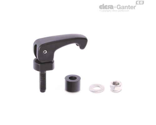 Шарнирная ручка LAC-FL.55-F-SST (34105) ELESA+GANTER