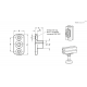 Резьбовой фланец GN 3490-45-M6-16-SW ELESA+GANTER