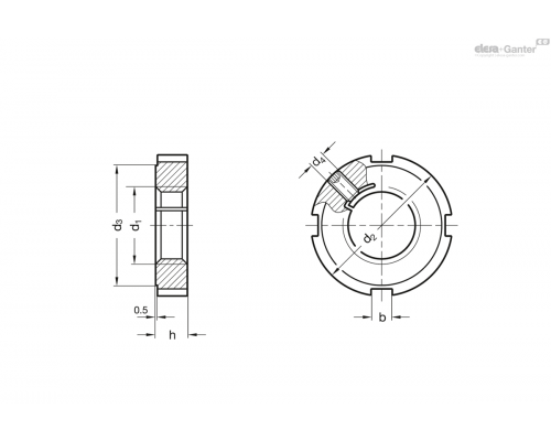 Контргайка GN 1804.2-M16x1,5-ST ELESA+GANTER