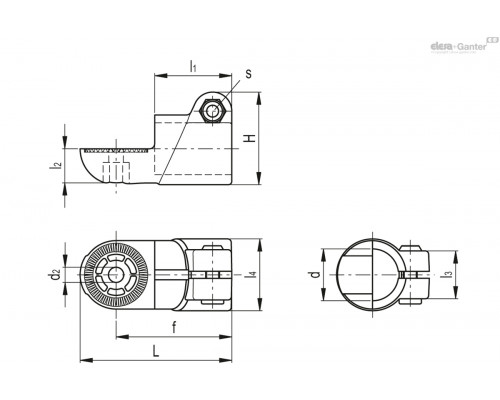 Зажим TCC-AP-18-I-C9 (600303-C9) ELESA+GANTER