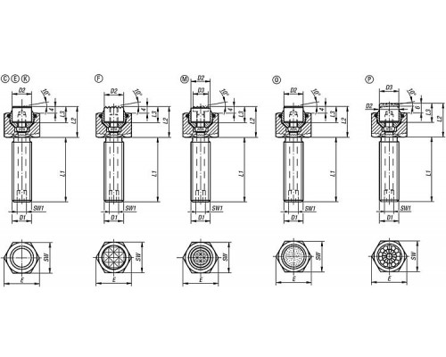 Упоры K0289.110X050 Kipp