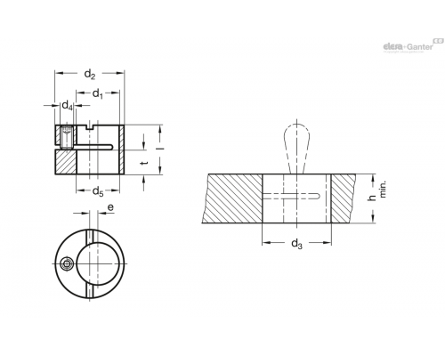 Эксцентриковая втулка GN 715.2-16 ELESA+GANTER