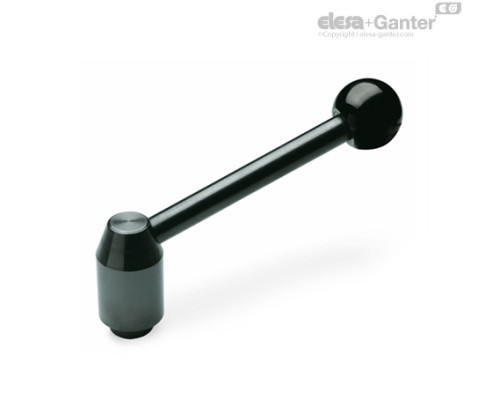 Ручка рычажного типа с функцией защиты GN 312-21-M6-E ELESA+GANTER Ручка рычажного типа с функцией защиты GN 312-21-M6-E ELESA+GANTER