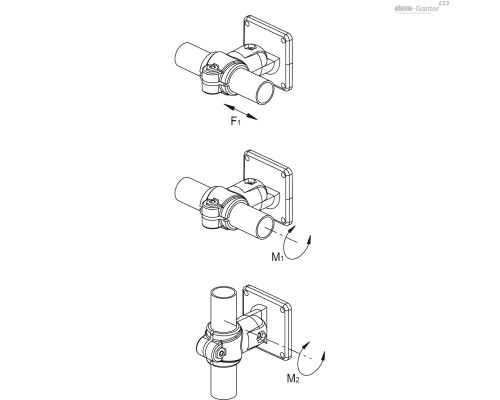 Зажим TCC-TP-PB-18-S-C33 (600742-C33) ELESA+GANTER