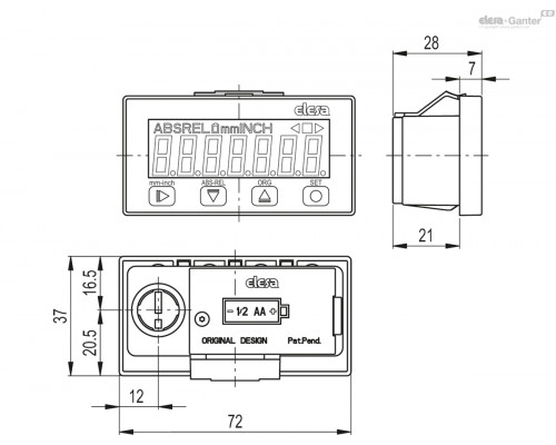 Система измерения MPI-R10-IP67 (CE.99956) ELESA+GANTER