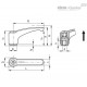 Регулируемая ручка ERM.95 A-M10-C2 (240036-C2) ELESA+GANTER