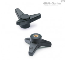 Трёхлепестковая ручка VB.639/130 B-M20 (65746) ELESA+GANTER
