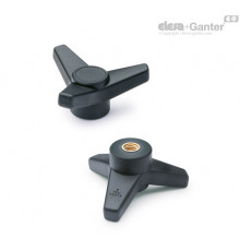 Трёхлепестковая ручка VB.639/80 B-M10 (65675) ELESA+GANTER