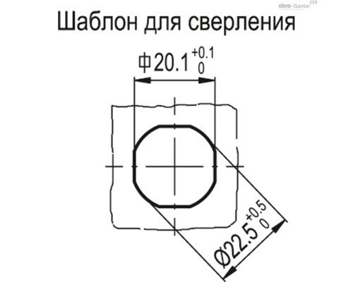 Замок CQTL/A-FM-35-22 (421253) ELESA+GANTER