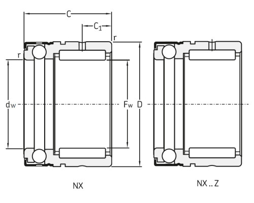 Подшипник NX 7 ZTN Подшипник NX 7 ZTN