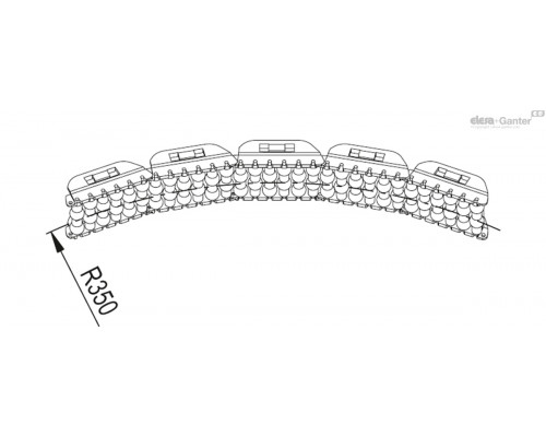 Направляющая GLB-2-RS-80-375 (419171) ELESA+GANTER
