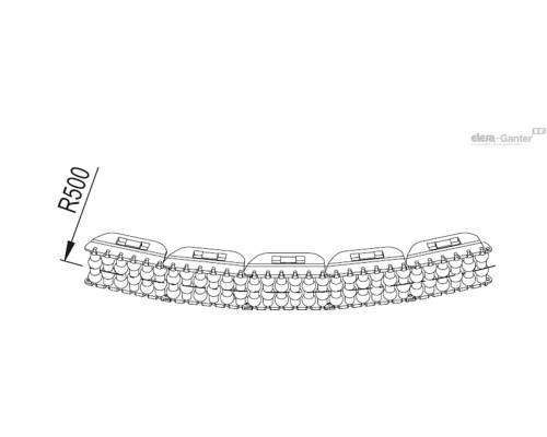 Направляющая GLB-2-RS-80-375 (419171) ELESA+GANTER
