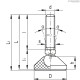 Регулируемая опора LSX.A-26-10-AS-M10x100 (531537) ELESA+GANTER
