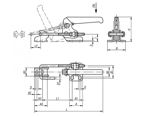 Защелка K0080.0140 Kipp