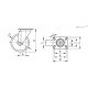 Колёсико RE.F8-125-SBL-H (450932) ELESA+GANTER