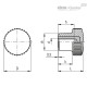 Ручка с накаткой B.259/25-SST-M8 CLEAN (151112) ELESA+GANTER