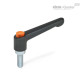 Регулируемая ручка рычажного типа GN 303.2-63-M6-16-SW-G ELESA+GANTER