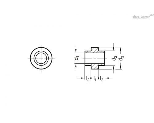 Монтажные приспособления GN 753.2-8-10-4-AB-NI ELESA+GANTER
