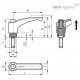 Регулируемая ручка ERX.63 SST-p-M8x25-C4 (235441-C4) ELESA+GANTER