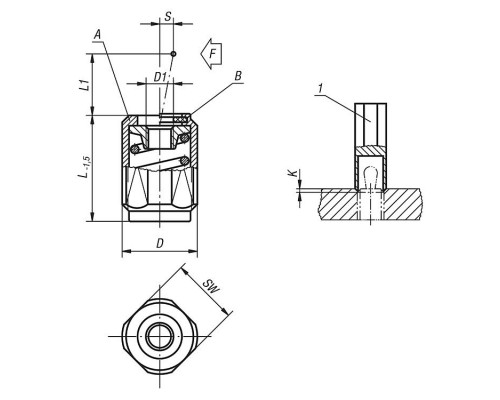 Упоры K0372.1020X12 Kipp